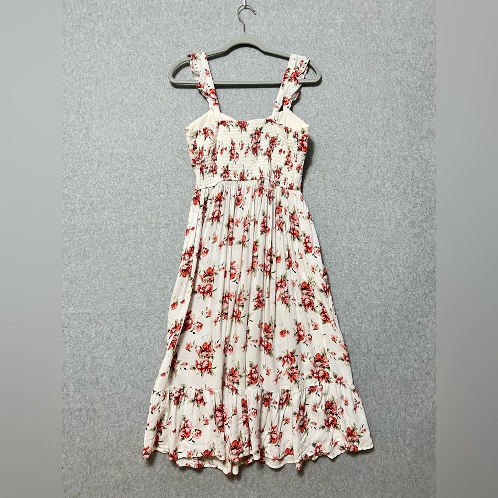B.O.G. Collective Floral Sundress Size Small White Pink Coqette Cottagecore - Picture 6 of 11